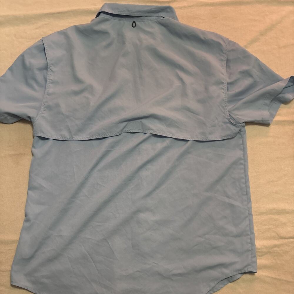 Stillwater Supply Co. Short Sleeve Button Up Shirt Men's Size L Blue - Picture 6 of 6
